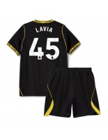 Chelsea Romeo Lavia #45 Venkovní dres pro děti 2026-27 Krátký Rukáv (+ trenýrky)